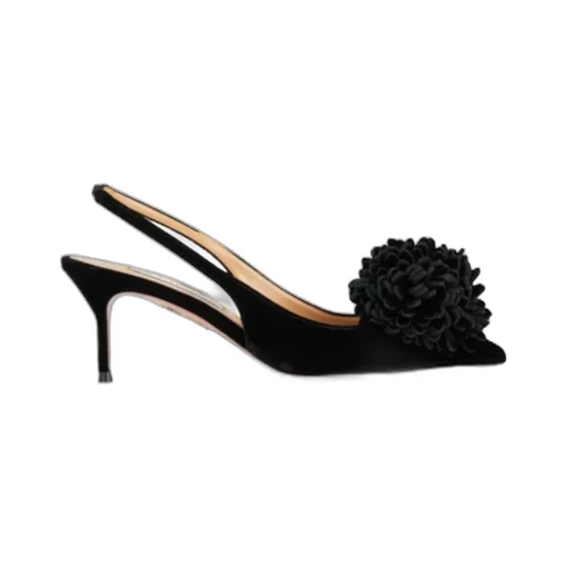 Aquazzura Couturier Pointed-Toe Slingback Pumps