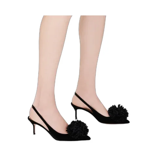 Aquazzura Couturier Pointed-Toe Slingback Pumps