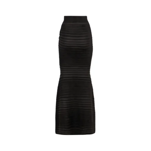 Nina Ricci Tonal Stripe Mermaid Skirt