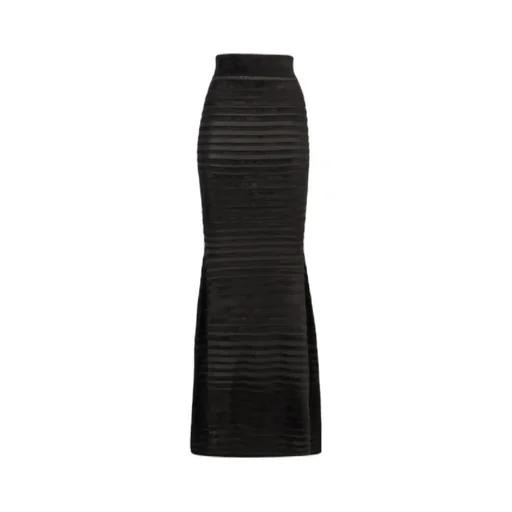 Nina Ricci Tonal Stripe Mermaid Skirt