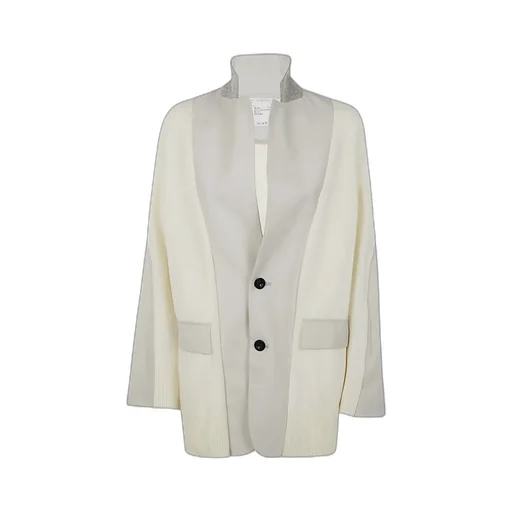 Sacai Panelled Single-Breasted Cardigan