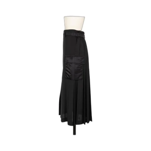 Sacai Zip-Detailed Belted Cargo Midi Skirt