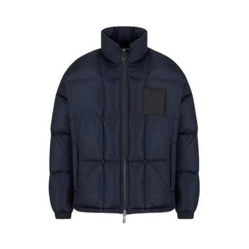 Padded Logo-Patch Jacket