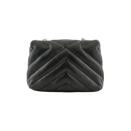 Chevron-Quilted Mini Bag