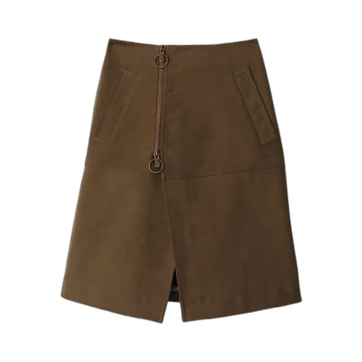 Burberry A-Line High Waist Skirt