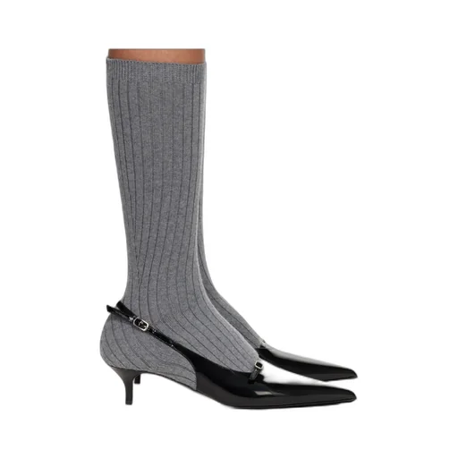Ribbed Stockings And Boots