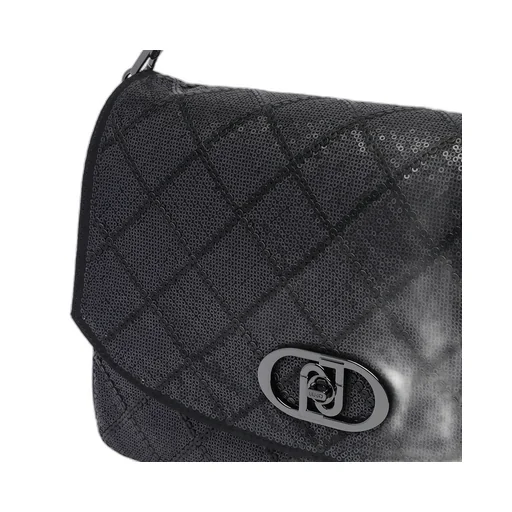Liu Jo Logo Plaque Sequinned Large Shoulder Bag