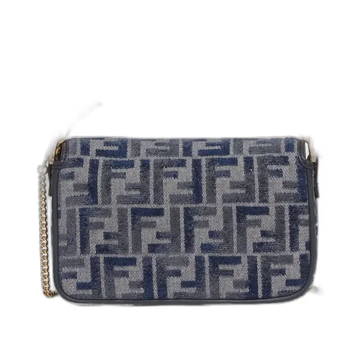 Dark Blue Ff Chenille Bag