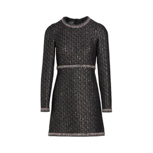 Sequinned Bouclé Mini Dress