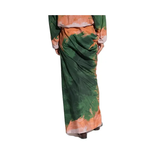 Dries Van Noten Long Draped Skirt