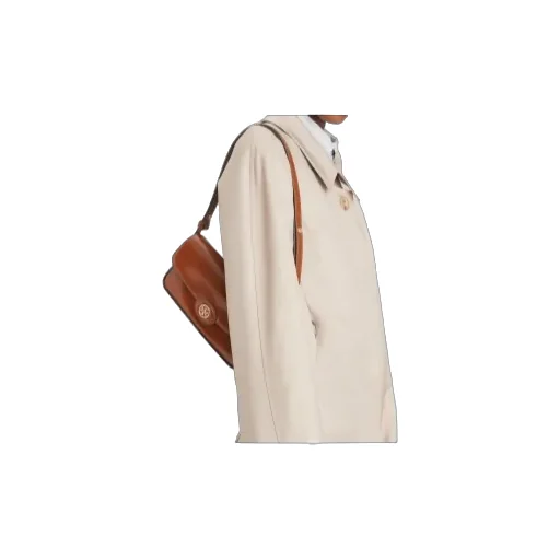 Tory Burch Robinson Spazzolato Rectangular Shoulder Bag