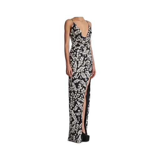 Long Dress With Redcurrant Print