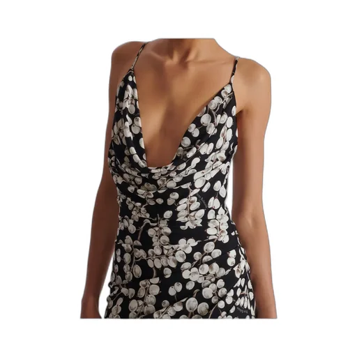 Long Dress With Redcurrant Print