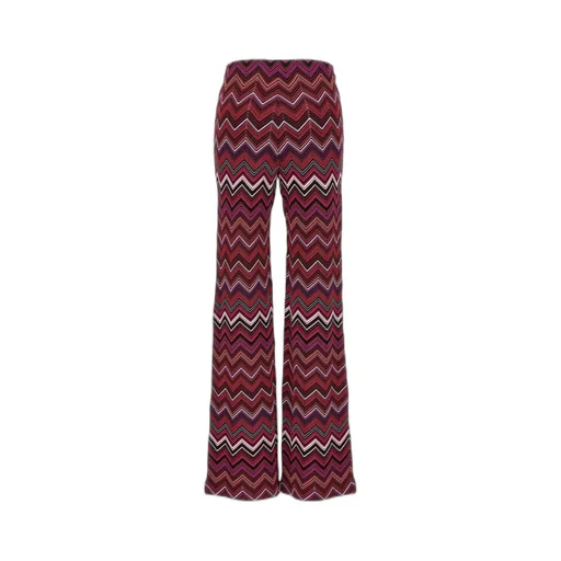 Missoni Zigzag High-Waist Straight-Leg Trousers