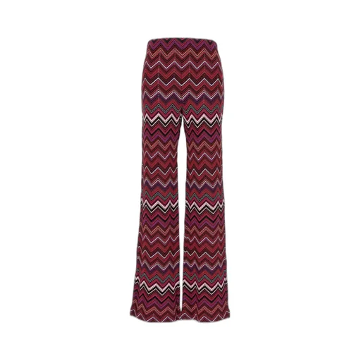 Missoni Zigzag High-Waist Straight-Leg Trousers