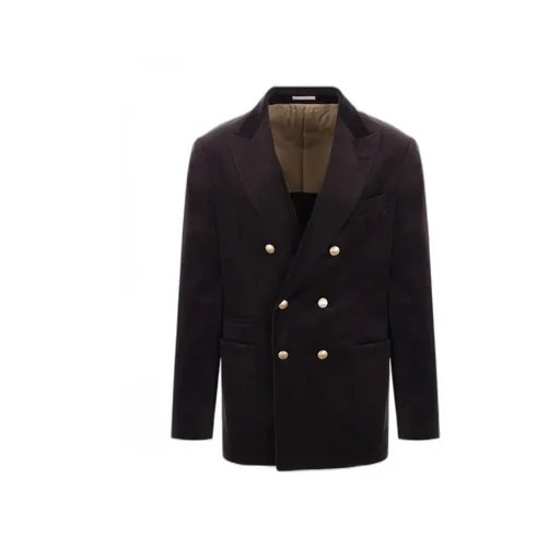 Brunello Cucinelli Double-Breasted Tailored Blazer