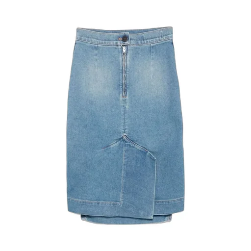 Vivienne Westwood Orb Logo Embroidered Asymmetric Skirt