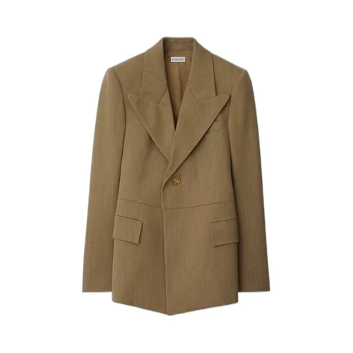 Burberry Single Breasted Tailored Blazer