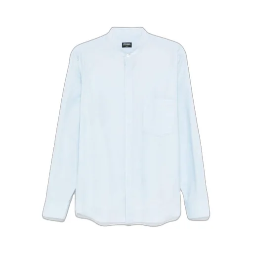 Band-Collar Shirt