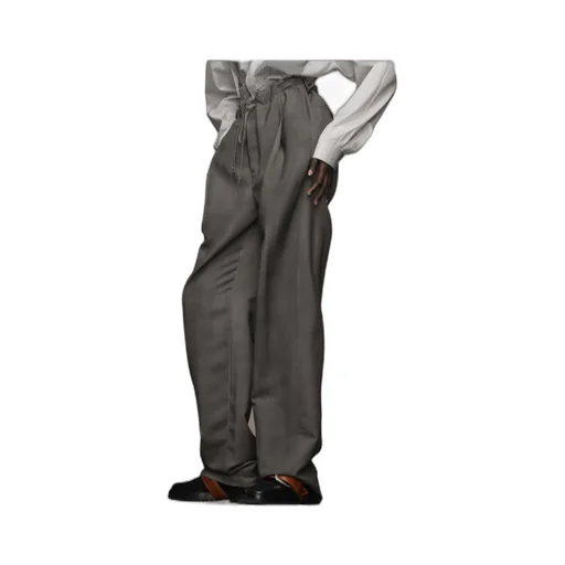 Maison Margiela Drawstring Straight-Leg Trousers