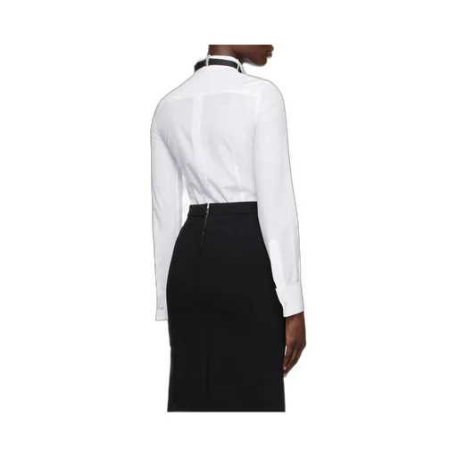 Dolce & Gabbana Piqué Front Poplin Shirt