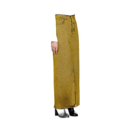 Mm6 Maison Margiela Straight Hem Denim Maxi Skirt