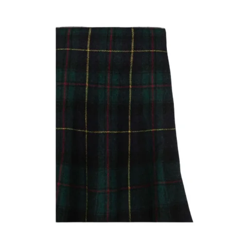 Plaid Flared Skirt