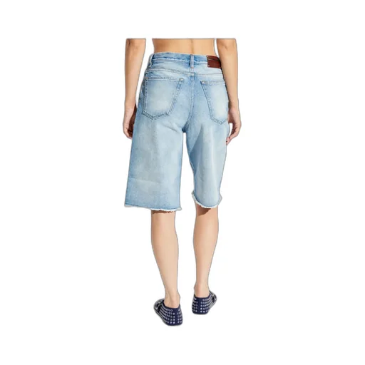 Belt-Loop Denim Shorts
