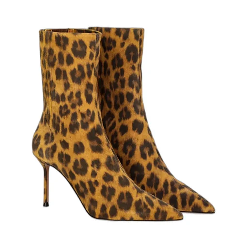 Aquazzura Leopard Printed Anckle Boots