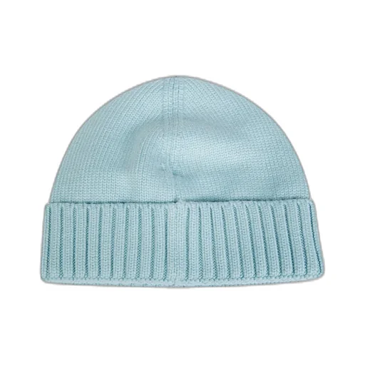 Stone Island Junior Logo Patch Ribbed Beanie