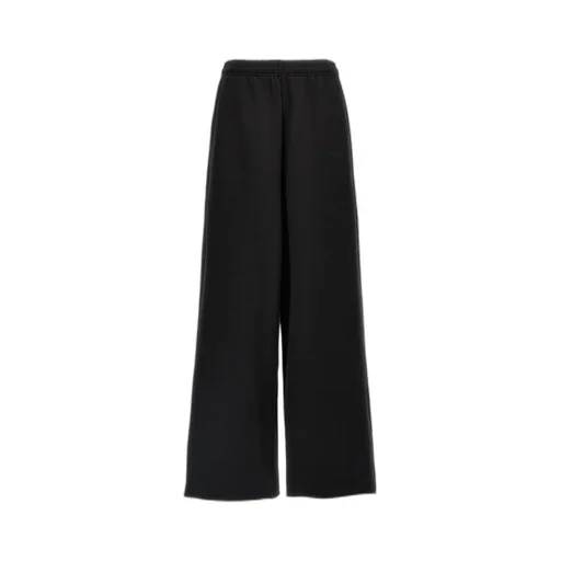 Vetements Logo Embroidered Wide Leg Pants
