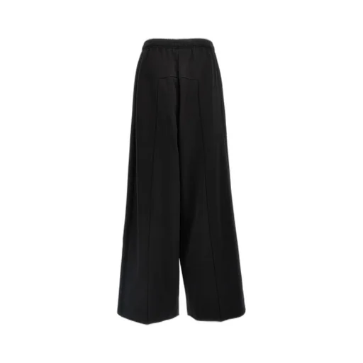 Vetements Logo Embroidered Wide Leg Pants