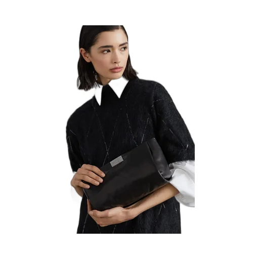 Brunello Cucinelli Magnetic Fastened Clutch Bag