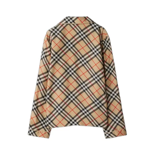 Burberry Vintage Check-Printed Buttoned Pajama Top