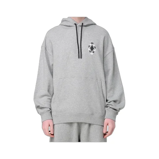 Marcelo Burlon County Of Milan Logo Printed Drawstring Hoodie