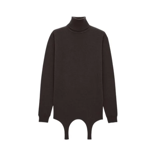 Saint Laurent Turtleneck Garter Jumper