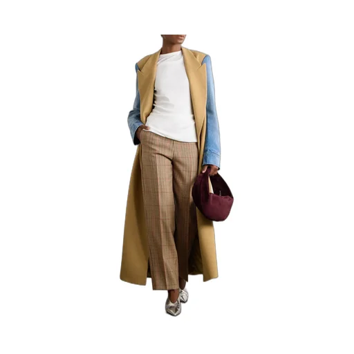 Check Straight Casual Pants