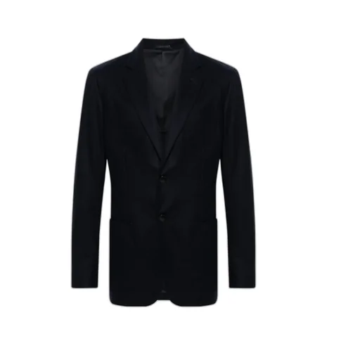 Giorgio Armani Single-Breasted Felted Blazer