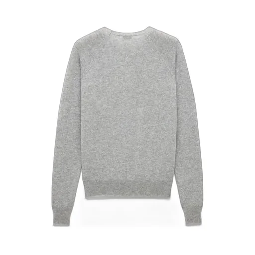 Saint Laurent Logo Embroidered Crewneck Sweatshirt