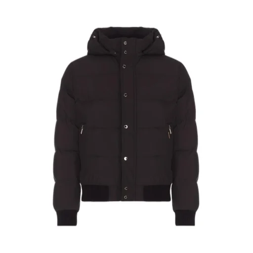 Hooded Quilted Bomber Jacket