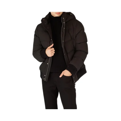 Hooded Quilted Bomber Jacket