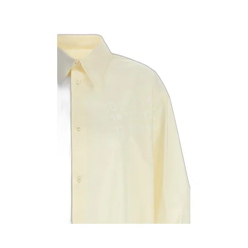 Mm6 Maison Margiela Logo Print Shirt Dress