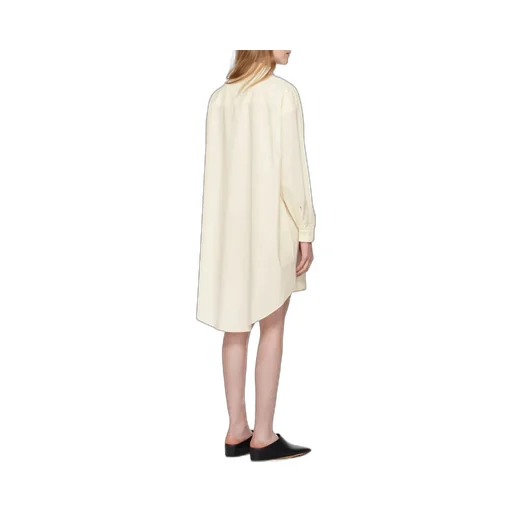 Mm6 Maison Margiela Logo Print Shirt Dress