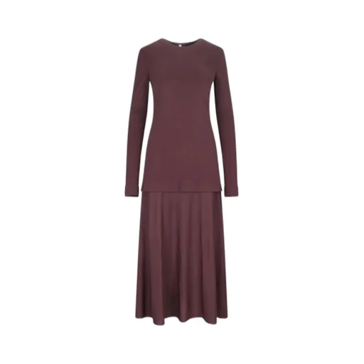 Jil Sander Crew-Neck Crepe Dress