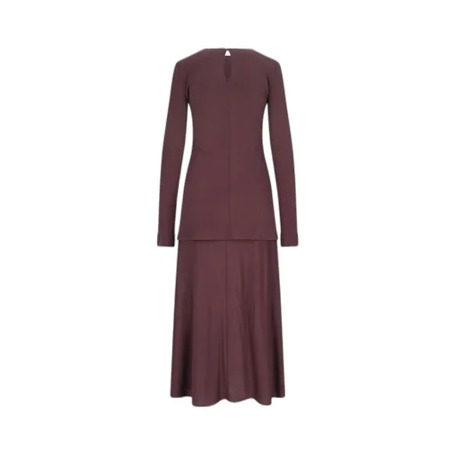 Jil Sander Crew-Neck Crepe Dress