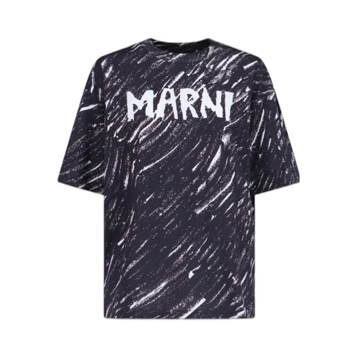 Marni Logo Printed Crewneck T-Shirt