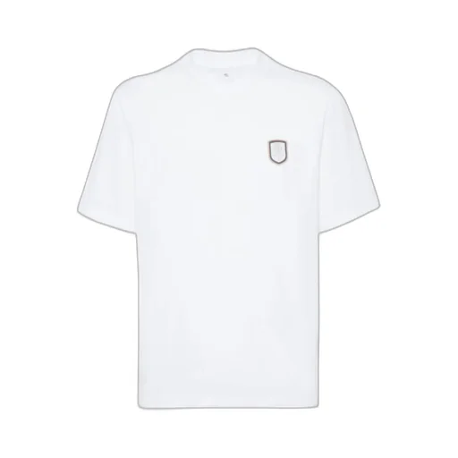 Brunello Cucinelli Logo Patch Crewneck T-Shirt
