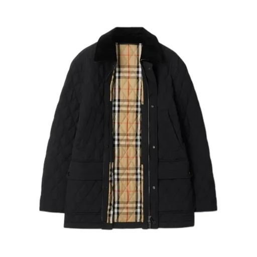 Burberry Long Sleeved Quilted Down Jacket