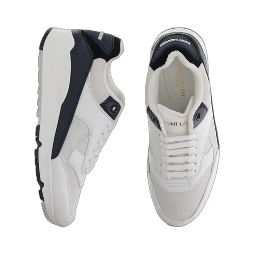 Saint Laurent Logo Embossed Lace-Up Sneakers