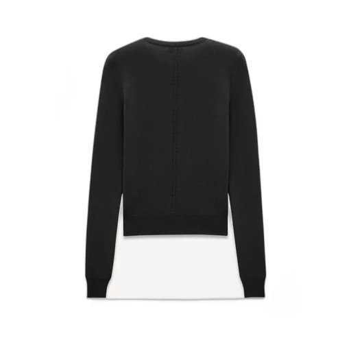 Saint Laurent Openwork Crewneck Jumper